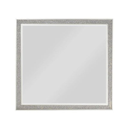 36" Square Wood Framed Mounted Dresser Mirror