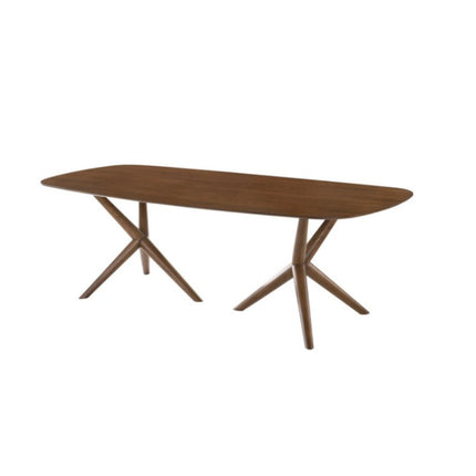 95" Brown Solid Manufactured Wood Dining Table
