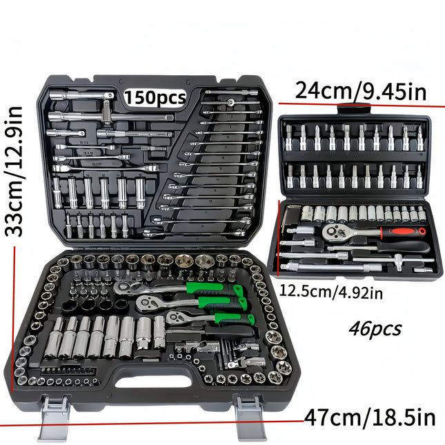 46/150PCS Tool Kit, Includes High-Quality Durable and Easy-to-Use