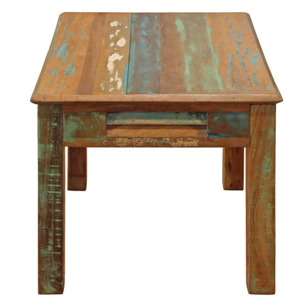 24" Brown Solid Wood Square End Table With Drawer