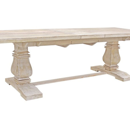 90" Light Brown Rectangular Solid Wood Butterfly Leaf Dining Table