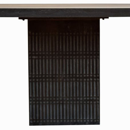 60" Brown Square Solid Wood Dining Table