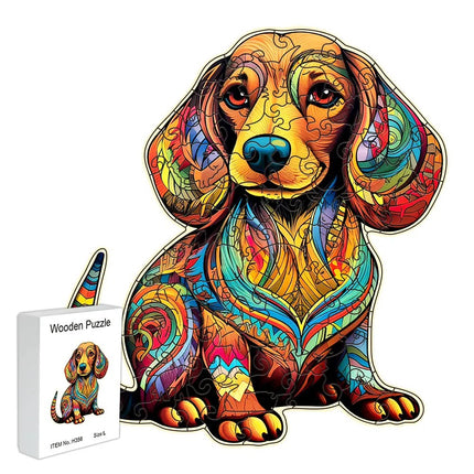 Milu Wooden Puzzle Birds Shaped Animal Wooden Puzzle Toy Flower Acrylic