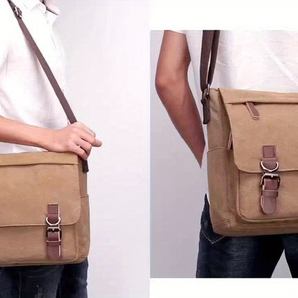 High-Quality, Durable, And Vintage Canvas Shoulder Bag, a Stylish Crossbody Bag for Men