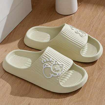 7 set Slippers for Women, Summer Indoor Home Bathroom Shower Sandals, Cartoon