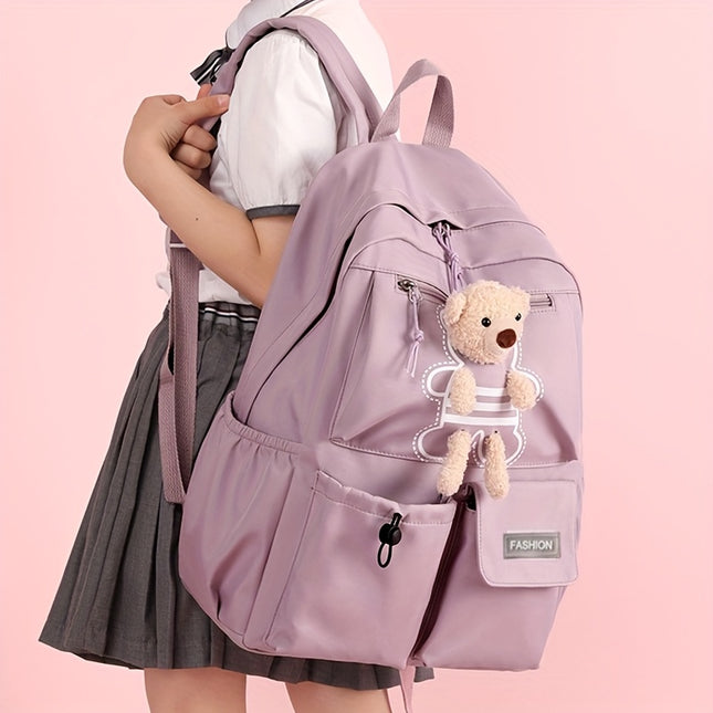 Stylish Unisex Square Backpack, Korean Style, Simple And Versatile, Suitable for Junior