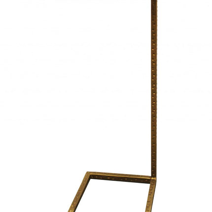 27" Brass And Silver Mirrored Square Mirrored End Table