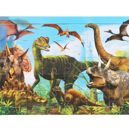 30-piece Wooden Puzzle Animal Dinosaur Children's Jigsaw Puzzle