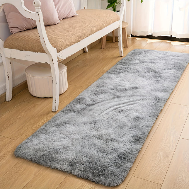 Extra Large Plush Mat - Ultra-Soft & Brown Floor Mat, Non-Slip Backing, Machine Washable,