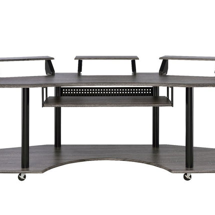 83" Black Music Recording Studio Desk