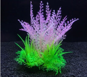 Large and small fish tank landscaping