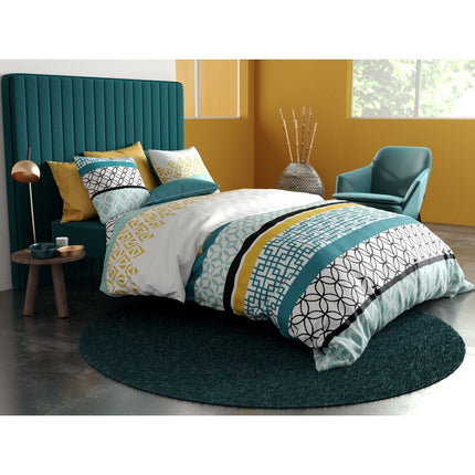 Bedding Set - 100% Cotton 57 Thread Count Duvet Cover - 220 x 240 cm