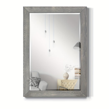 1pc Large Bohemian Full-Length Mirror with Gray Wood Frame41"L x 29"W or 61"L x 25"W,