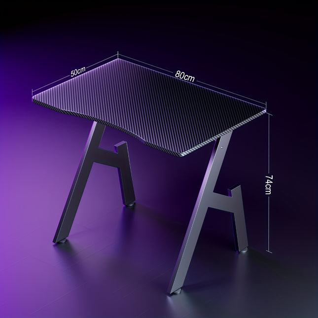 Desk Measuring 80/100 Cm, Featuring a Carbon Fiber Surface, Designed As an Ergonomic Workstation
