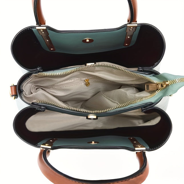 Shoulder Bag Crossbody Bag - Women's Top Handle Bag Large Capacity Letter Graphic