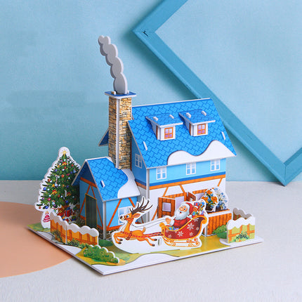 Fashion Paper Three-dimensional Puzzle House