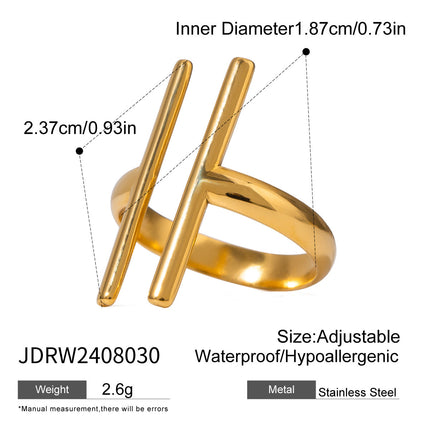 Stainless Steel Ring For Womencolorfast Subtly Luxurious And Exudes A Premium Vibe