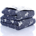 Zebra Deep Blue / 110*110cm±5