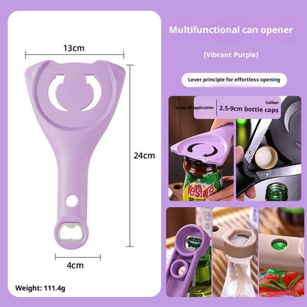 Non-slip, Effortless Can Opener Manual Adjustable Lid Opener