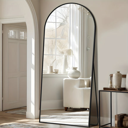 Floor Mirror Freestanding, Full Body Mirror Floor Standing Mirror With Stand For Bedroom,