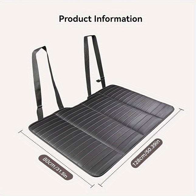 1pc Foldable Car Back Seat Mattress, Portable Travel Bed, Dog Car Seat Cover, Fits Most Cars/Suvs/Trucks, Concave Design for Camping And Road Trips RV Bed Mattresses