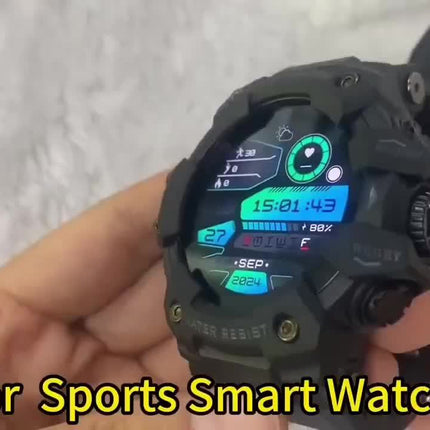 Durable Smartwatch for Men, Wireless Calling, Sports And Fitness, AI Voice, Over 100 Outdoor Sports Modes,