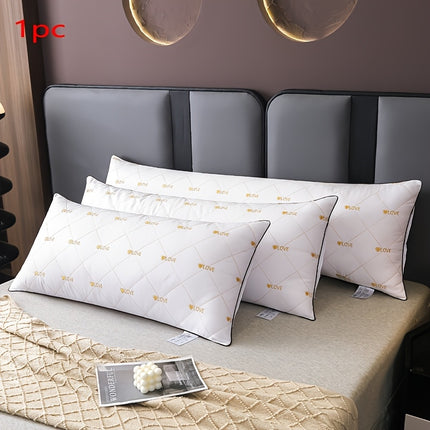 A High-Quality, Soft, And Comfortable Long Pillow with Love Heart, Perfect for Body Support.