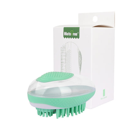Dog Cat Bath Brush 2-in-1 Pet SPA Massage Comb...