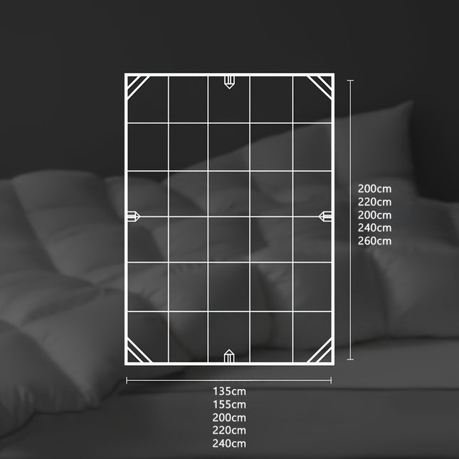 1pc Breathable Soft And Comfortable Microfiber Brushed Fabric Comforter Shell, 300gsm Fiber Filling