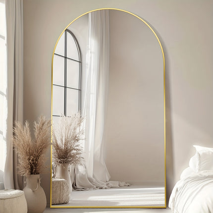 Full Length Mirror, Floor Mirror, Floor Standing Mirror Freestanding Arch Full Body