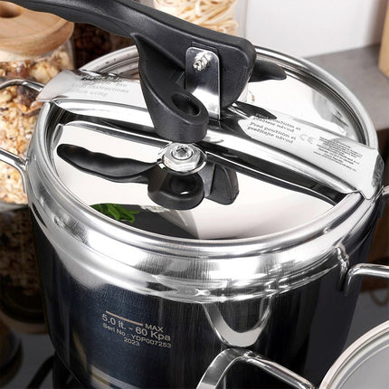 Professional Stainless Steel Pressure Cooker 3.5+5 L, 2-Piece Set