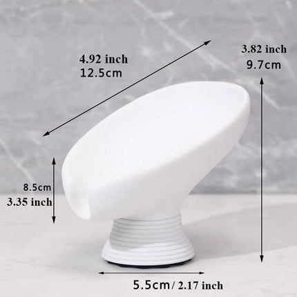 Resin Soap Dish in Wabi-Sabi Style, Available in Four Colors, Showcases a Minimalist