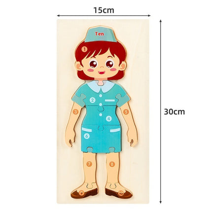 3D Puzzle Model Wooden Puzzle Educational Toys