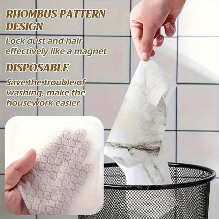 100pcs Thickened Electrostatic Mop Pads  Enhanced Dust Removal, Compatible with Sweeper