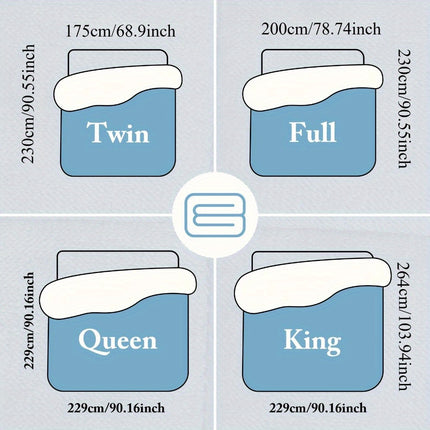 Extra Thick Sherpa Quilted Comforter - Heavy-Duty Winter Bedding with Floral Pattern