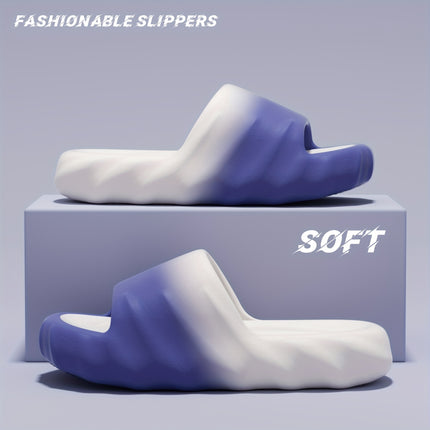 2 pcs set Men'S/Women'S Home Shoes, Indoor Slippers Suitable for Outdoor Use, Thick-Soled Comfortable