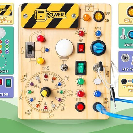 Montessori Wooden Toddler Sensory Travel Toy