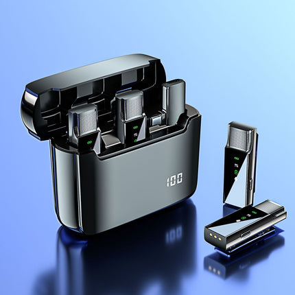 Wireless Collar Clip Microphone Charging Bin