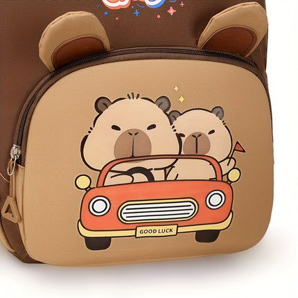 Backpack Suitable for Boys & Girls 3-6 Years - Lightweight Backpack with Cute Capybara