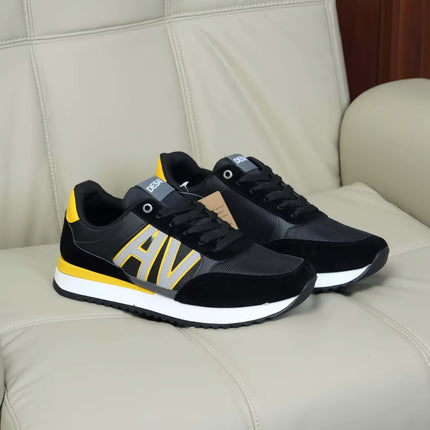 Stylish Men's Fashion Sneakers - Casual Sports Shoes with Graphic Design, All-Season