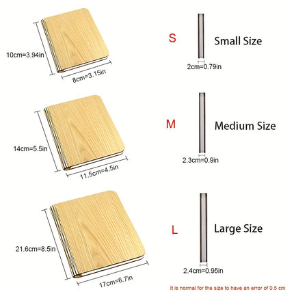 LED Desk Lamp with USB Charging - Foldable Modern Table Lamp, USB-Powered, No Wiring Needed