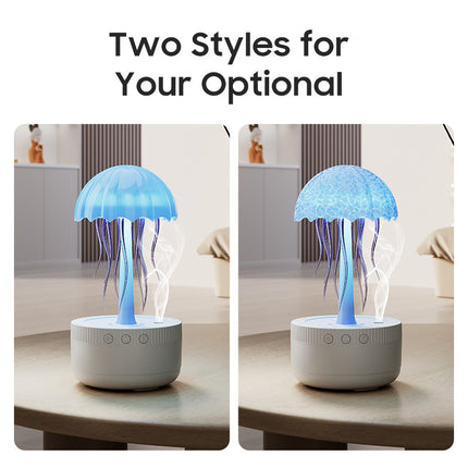 USB Rotating Colorful Light Large Mist Jellyfish Humidifier