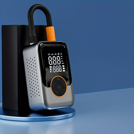 Portable Wireless Air Compressor Tire Inflator- with Digital Pressure Gauge, Emergency LED Light