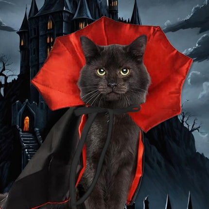Cute Halloween Pet Costumes Cosplay Vampire Cloak For Small Dog