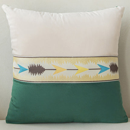 Solid Color Patchwork With Thickened Fabric Pillowcase Cover