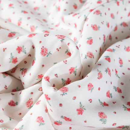 Pink Floral Print Kangaroo Pocket Hoodie Sheath Sweatpants Set