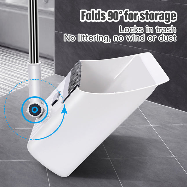 1Set, 3 in 1 Broom and Dustpan for Floor Cleaning