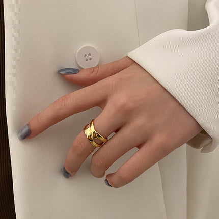 Stylish Geometric Open Ring