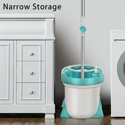 Mop wet and dry dual-use stainless steel double drive rotating mop bucket,