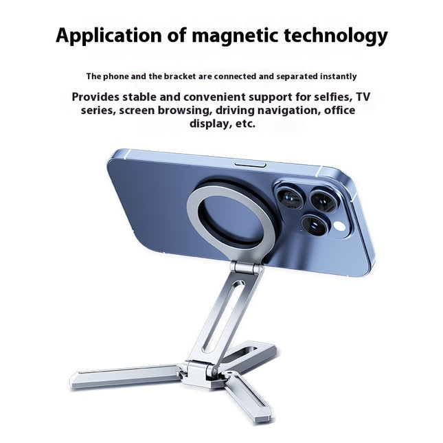 Aluminum Alloy Magnetic Mobile Phone Holder Multifunctional Folding